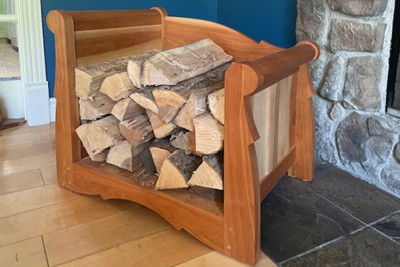 Boîte à bois stylisée