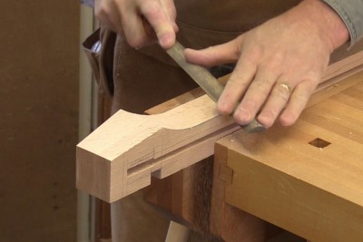 Façonnage d'une patte stylisée