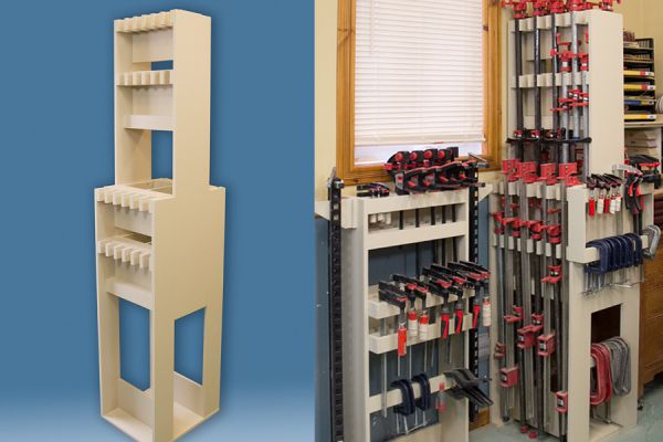 Grand support pour serre-joints à tuyaux