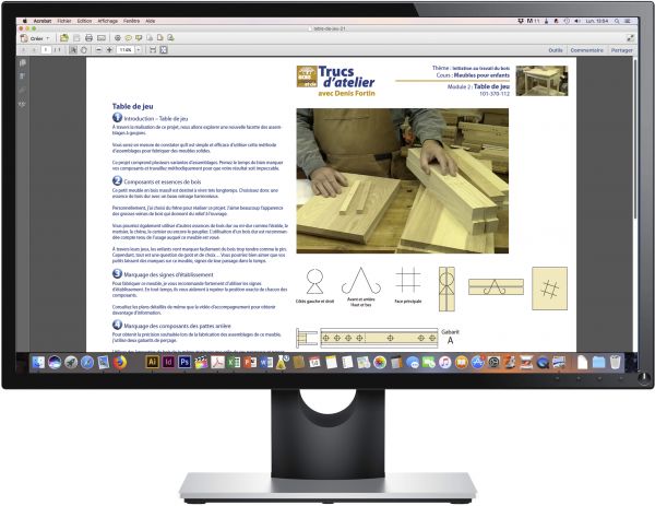 Exemple de pages d'étapes en PDF