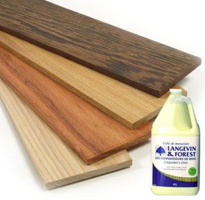 Ensemble de bois et colle