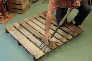 Démantèlement d'une palette