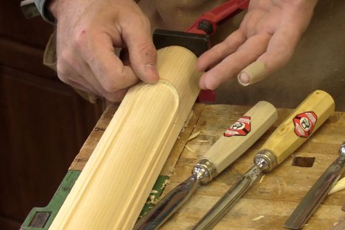 Façonnage d'une patte arrondie avec des cordons