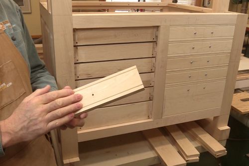 Installation des façades de tiroirs