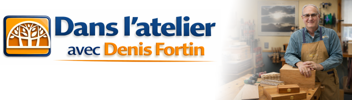 Bannière - Dans l'atelier avec Denis Fortin