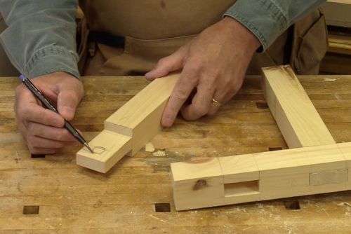 Assemblages rustiques à tenons et mortaises