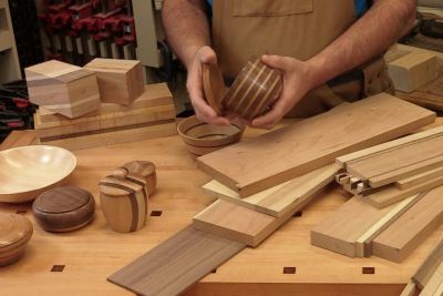 Fabrication de blocs laminés