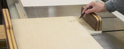La coupe entière s’effectue à l’intérieur du plateau
