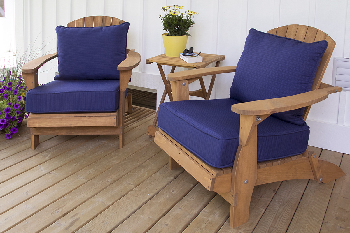 Chaise confortable avec des coussins moelleux