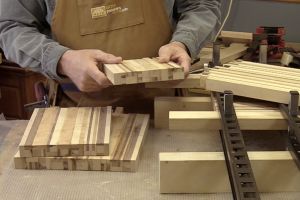 Finition de la préparation des blocs de carrelets