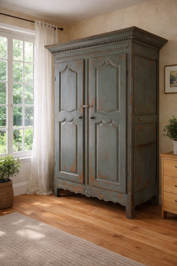 Grande armoire de style en pin