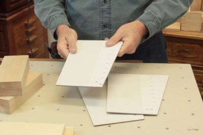 Préparation des guides à onglets