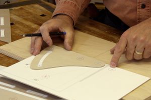 Préparation des guides à angles
